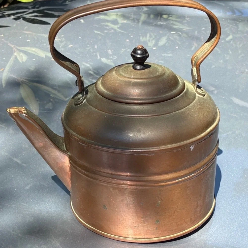 Copper Kettle Revere Ware Vintage READ cottage farmhouse decor retro country